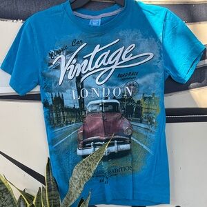 Boys blue vintage  london shirt